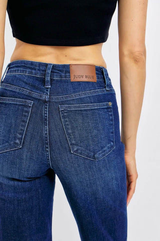 Judy Blue Full Size Tummy Control Straight Jeans Plus Size - Just Believe Boutique