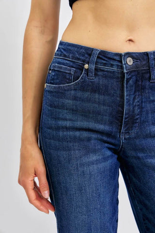 Judy Blue Full Size Tummy Control Straight Jeans Plus Size - Just Believe Boutique