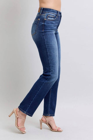 Judy Blue Full Size Washed Straight Leg Jeans with Pockets - Just Believe Boutique