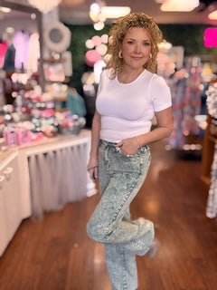 Judy Blue Garment Dyed Jeans - Acid Green - Just Believe Boutique