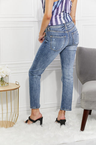 Kancan Full Size Amara High Rise Slim Straight Jeans Plus Size - Just Believe Boutique