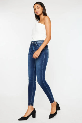 Kancan Full Size High Rise Ankle Skinny Jeans - Just Believe Boutique