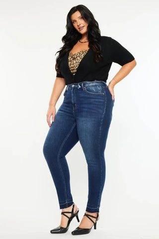 Kancan Full Size High Rise Ankle Skinny Jeans - Just Believe Boutique