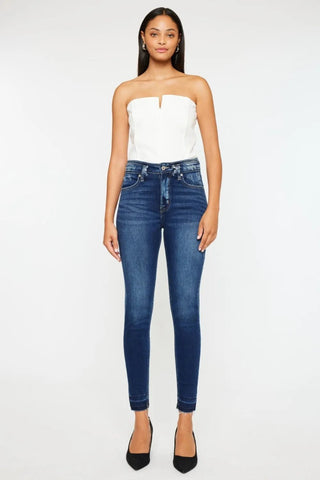 Kancan Full Size High Rise Ankle Skinny Jeans - Just Believe Boutique