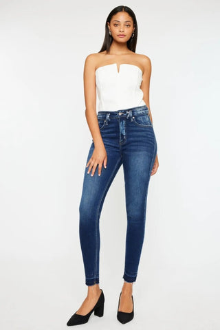 Kancan Full Size High Rise Ankle Skinny Jeans - Just Believe Boutique