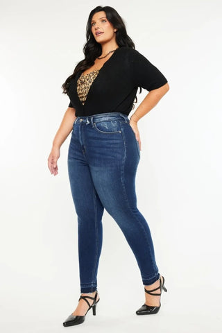 Kancan Full Size High Rise Ankle Skinny Jeans - Just Believe Boutique