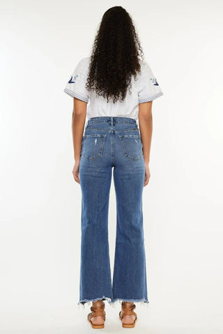 Kancan Full Size High Rise Slim Wide Leg Jeans - Just Believe Boutique