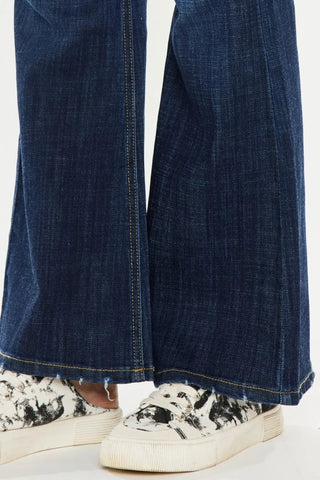 Kancan Full Size Mid Rise Flare Jeans - Just Believe Boutique