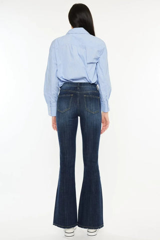 Kancan Full Size Mid Rise Flare Jeans - Just Believe Boutique