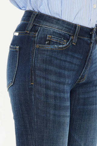 Kancan Full Size Mid Rise Flare Jeans - Just Believe Boutique