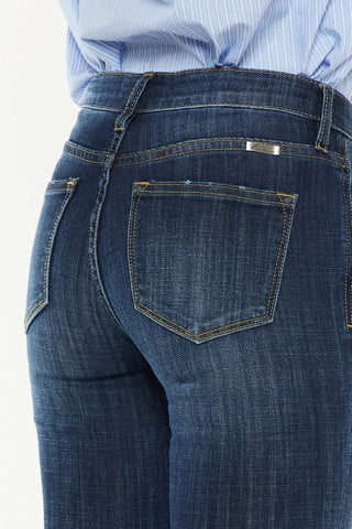 Kancan Full Size Mid Rise Flare Jeans - Just Believe Boutique