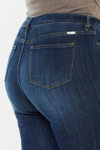 Kancan Full Size Mid Rise Flare Jeans - Just Believe Boutique