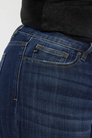 Kancan Full Size Mid Rise Slim Flare Jeans - Just Believe Boutique