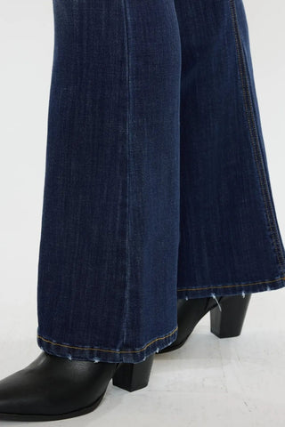 Kancan Full Size Mid Rise Slim Flare Jeans - Just Believe Boutique