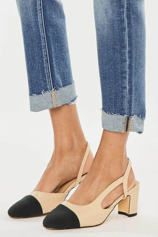 Kancan High Rise Cuffed Straight Jeans - Just Believe Boutique
