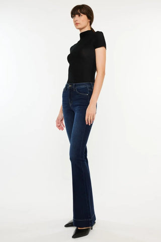 Kancan High Rise Slim Flare Jeans - Just Believe Boutique