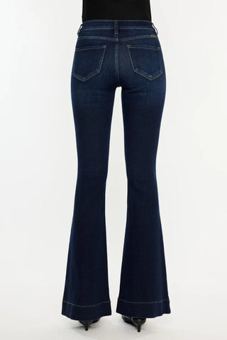 Kancan High Rise Slim Flare Jeans - Just Believe Boutique