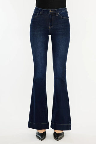 Kancan High Rise Slim Flare Jeans - Just Believe Boutique