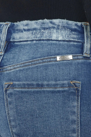 Kancan High Rise Wide Waistband Slim Straight Jeans - Just Believe Boutique