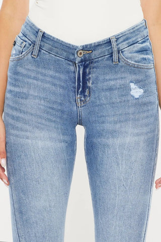 Kancan High Waist Cat's Whiskers Skinny Jeans - Just Believe Boutique
