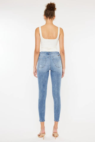 Kancan High Waist Cat's Whiskers Skinny Jeans - Just Believe Boutique