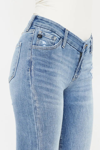 Kancan High Waist Cat's Whiskers Skinny Jeans - Just Believe Boutique