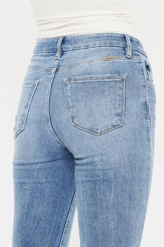 Kancan High Waist Cat's Whiskers Skinny Jeans - Just Believe Boutique