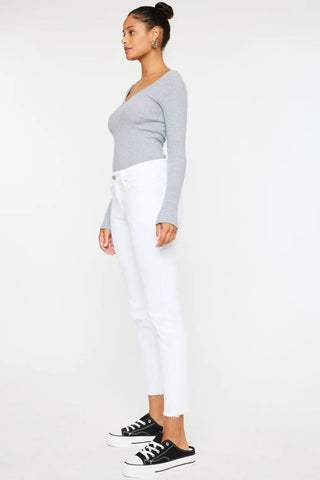 Kancan Mid Rise Ankle Skinny Jeans - Just Believe Boutique