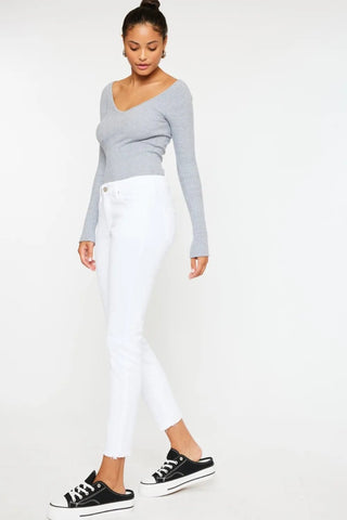 Kancan Mid Rise Ankle Skinny Jeans - Just Believe Boutique