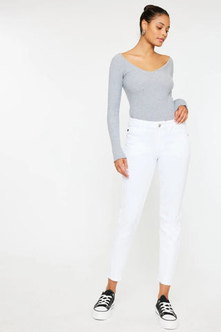 Kancan Mid Rise Ankle Skinny Jeans - Just Believe Boutique