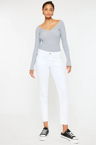 Kancan Mid Rise Ankle Skinny Jeans - Just Believe Boutique