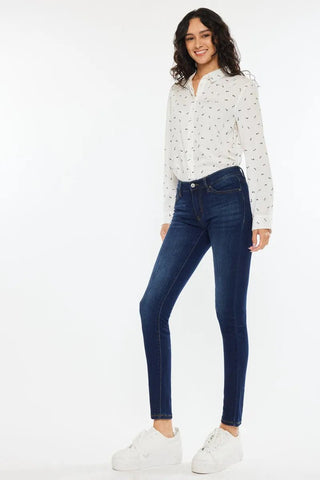 Kancan Mid Rise Super Skinny Jeans - Just Believe Boutique