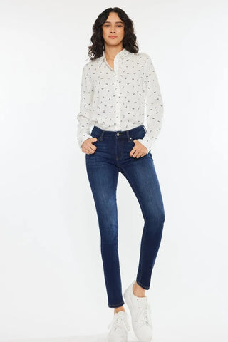 Kancan Mid Rise Super Skinny Jeans - Just Believe Boutique