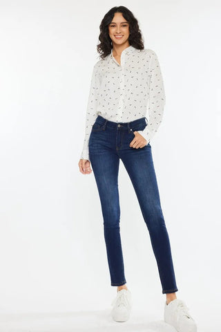 Kancan Mid Rise Super Skinny Jeans - Just Believe Boutique