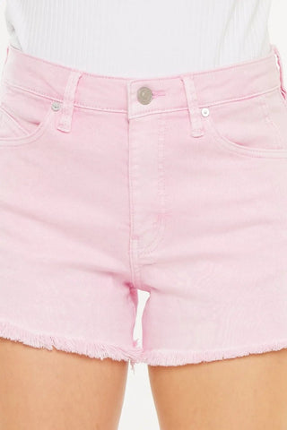 Kancan Raw Hem High Waist Denim Shorts - Just Believe Boutique