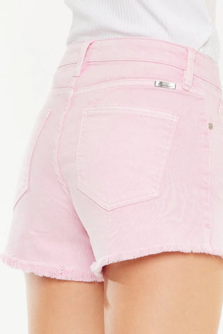 Kancan Raw Hem High Waist Denim Shorts - Just Believe Boutique