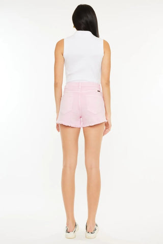 Kancan Raw Hem High Waist Denim Shorts - Just Believe Boutique