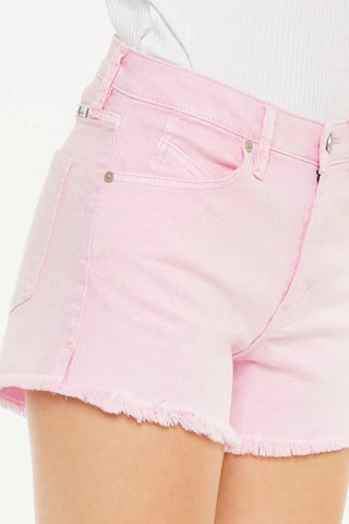 Kancan Raw Hem High Waist Denim Shorts - Just Believe Boutique