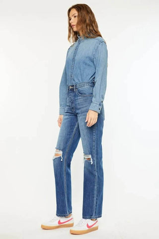 Kancan Ultra High Rise 90's Boyfriend Jeans - Just Believe Boutique
