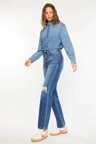 Kancan Ultra High Rise 90's Boyfriend Jeans - Just Believe Boutique