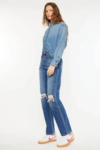 Kancan Ultra High Rise 90's Boyfriend Jeans - Just Believe Boutique