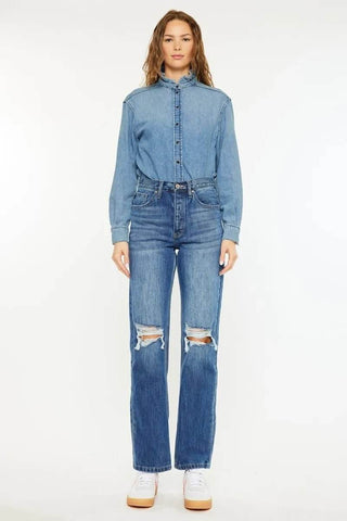 Kancan Ultra High Rise 90's Boyfriend Jeans - Just Believe Boutique