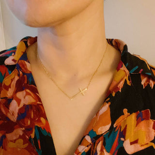 Kayla Cross Necklace - Just Believe Boutique