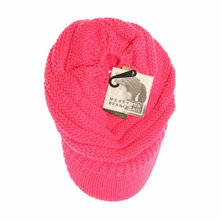 Knit Beanie Tail CC Cap - Just Believe Boutique