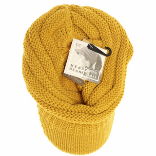 Knit Beanie Tail CC Cap - Just Believe Boutique