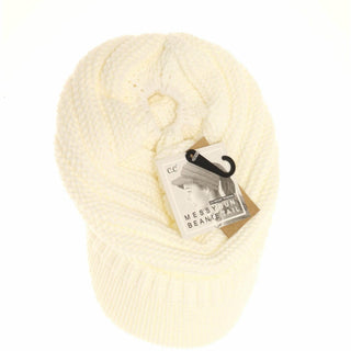Knit Beanie Tail CC Cap - Just Believe Boutique