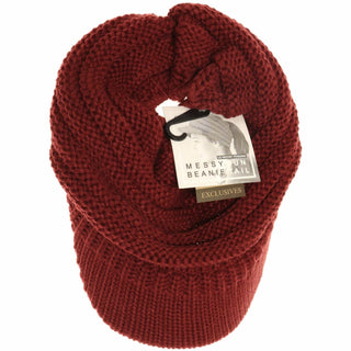 Knit Beanie Tail CC Cap - Just Believe Boutique