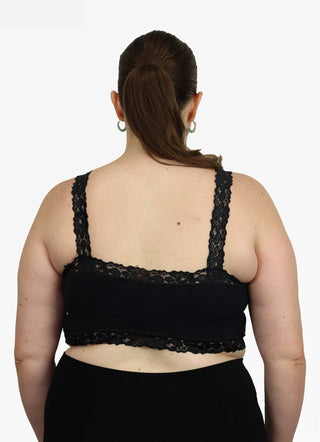 Lace Bralette - Curvy Fit: White - Just Believe Boutique