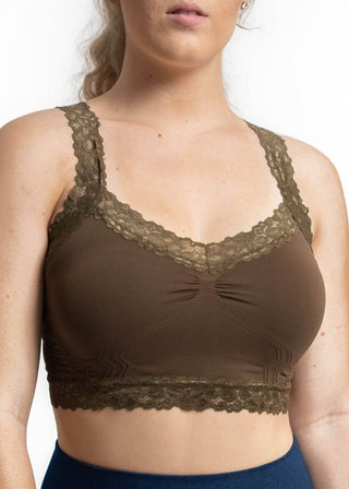 Lace Bralette: Olive - Just Believe Boutique
