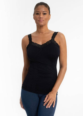 Lace Cami: Black - Just Believe Boutique